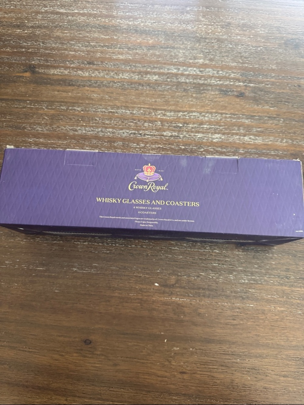 Crown Royal Whiskey Glasses and Coasters Set - Picture 3 of 4